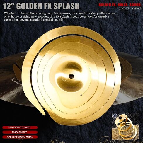 10" Spiral Stacker Cymbal – Alloy Effect Stack Cymbal for Drum Set in Kuwait