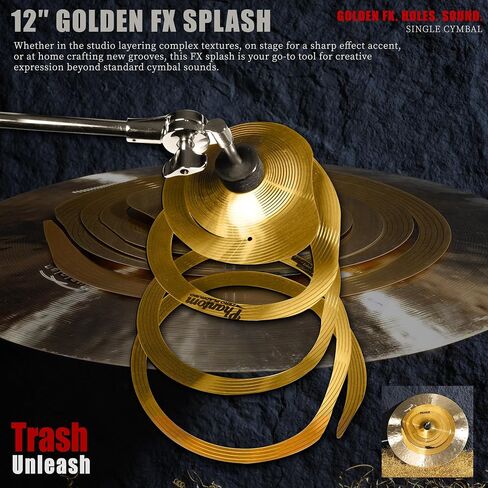 10" Spiral Stacker Cymbal – Alloy Effect Stack Cymbal for Drum Set in Kuwait