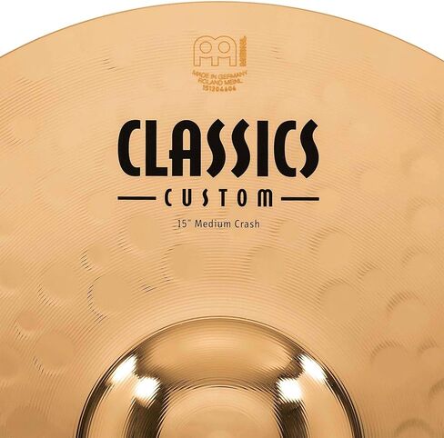 Meinl 15 بوصة Crash Cymbal - كلاسيكيات رائعة مخصصة - صنع في ألمانيا، ضمان لمدة عامين (CC15MC-B) | Cymbal لمجموعة الطبول، لمسة نهائية رائعة B12 برونزية in Kuwait