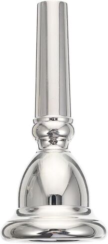 Cabilock Silver Plated Euphonium Mouthpiece Replacement, Brass Euphonium Accessory for Professional and Beginner Players, Small Size Instrument Part for Concert and Practice Use in Kuwait