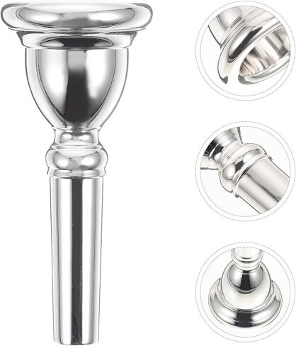 قطعة الفم من النحاس المطلي بالفضة من Euphonium جزء أداة الباريتون الصغيرة ملحق نحاسي توريد الآلات الموسيقية الاحترافية لعزف Euphonium in Kuwait