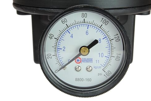 Coilhose Pneumatics 8802G Heavy Duty Series Regulator, 1/4-Inch Pipe Size with Gauge in Kuwait