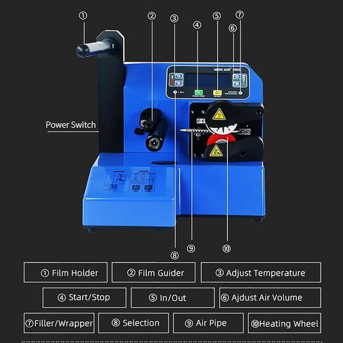 Portable Inflatable Packaging Machine for Air Cushion Wrap - 25m/min Speed, Intelligent Self-Test & Temperature Sensing for Efficient Logistics & Delivery in Kuwait