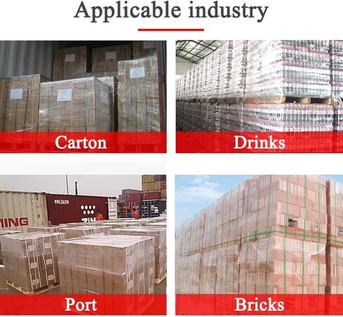 Automatic Pallet Stretch Wrapping Machine PLC Controlled Industrial Shrink Wrap Machine for Manufacturing Warehouse End of Line Packaging System for Workers in Saudi Arabia