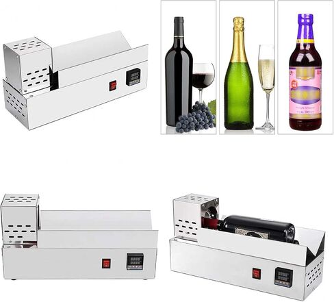 Electric PVC Heat-Shrink Machine for Bottle caps; 600W Adjustable-Temperature Unit,for Heat-Shrinking Capsules on Wine Bottles with a Maximum Diameter of 80mm in Kuwait