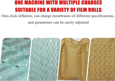 180W Automatic Wrap Machine, Adjustable Speed 8-15m/min for Inflatable Packaging, Ideals for Shipping and Packing Supplies in Kuwait