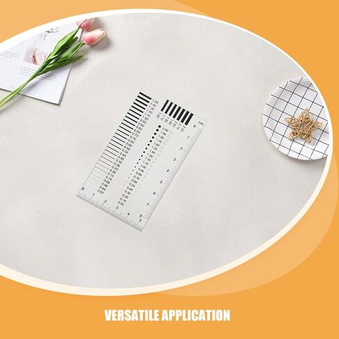 Cabilock 3pcs Plastic Concrete Crack Width Ruler High Precision Measuring Film Tool with Scale Lines for Accurate Flaw Detection in Industries in Kuwait