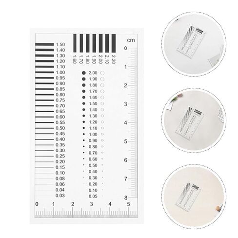 Cabilock 3pcs Plastic Concrete Crack Width Ruler High Precision Measuring Film Tool with Scale Lines for Accurate Flaw Detection in Industries in Kuwait