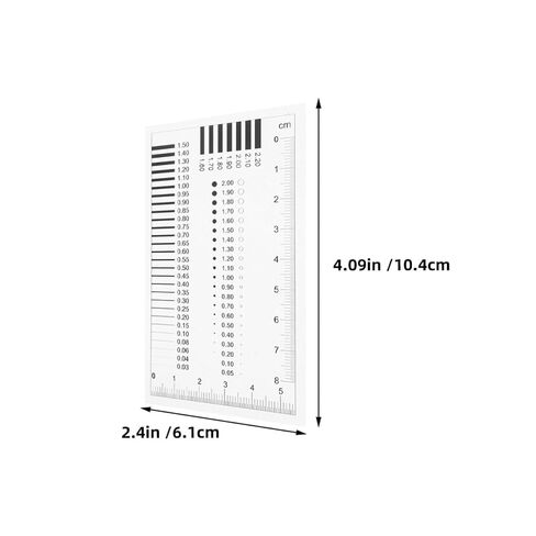 Cabilock 3pcs Plastic Concrete Crack Width Ruler High Precision Measuring Film Tool with Scale Lines for Accurate Flaw Detection in Industries in Kuwait