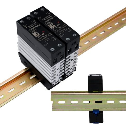 SSR 80 DA DC to AC 80A Solid State Relay with Radiator, DIN Rail Mount, Automatic Operation, 3-32V DC Input, 24-480V AC Output in Kuwait