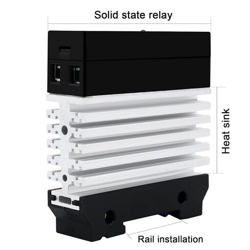 SSR 80 DA DC to AC 80A Solid State Relay with Radiator, DIN Rail Mount, Automatic Operation, 3-32V DC Input, 24-480V AC Output in Kuwait