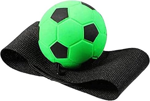 Green Wrist Return Ball Rubber Sport Ball with Wrist Strap and String Rebound Bouncy Balls Wrist Rebound on Elastic String Exercise Play, Sports Reaction Balls in Kuwait