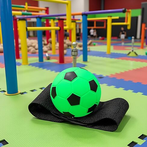 Green Wrist Return Ball Rubber Sport Ball with Wrist Strap and String Rebound Bouncy Balls Wrist Rebound on Elastic String Exercise Play, Sports Reaction Balls in Kuwait