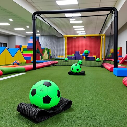 Green Wrist Return Ball Rubber Sport Ball with Wrist Strap and String Rebound Bouncy Balls Wrist Rebound on Elastic String Exercise Play, Sports Reaction Balls in Kuwait