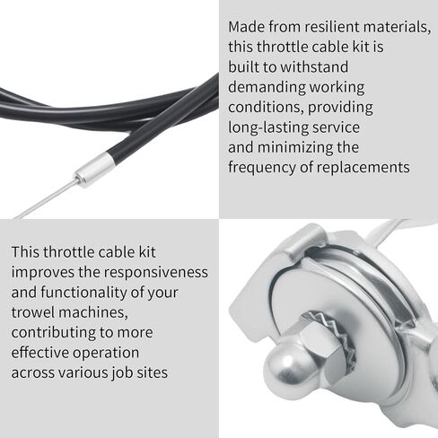 SYOWADA 21243 Throttle Cable Kit, Throttle Control Cable Kit, Replacement for Multiquip-Whiteman J36, JS36, B46, BS46 Trowel Machines in Kuwait
