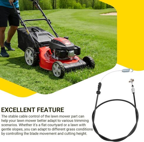 طقم كابل التحكم بالشفرة 753-08266، يناسب CUB Cadet: CC760, CC760ES | متوافق مع جزازات MTD، Craftsman، Troy-Bilt Walk Behind Mowers، يناسب الموديلات: CX 33 بوصة، CC760ES، TBWC33XP، CC760، قطع واسعة 33 بوصة in Kuwait
