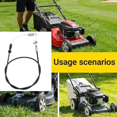طقم كابل التحكم بالشفرة 753-08266، يناسب CUB Cadet: CC760, CC760ES | متوافق مع جزازات MTD، Craftsman، Troy-Bilt Walk Behind Mowers، يناسب الموديلات: CX 33 بوصة، CC760ES، TBWC33XP، CC760، قطع واسعة 33 بوصة in Kuwait