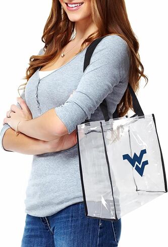 حقيبة Littlearth للجنسين للبالغين من الجنسين NCAA West Virginia University Clear Square Stadium، شفافة، 11.5 بوصة × 5.5 بوصة × 11.5 بوصة in Kuwait