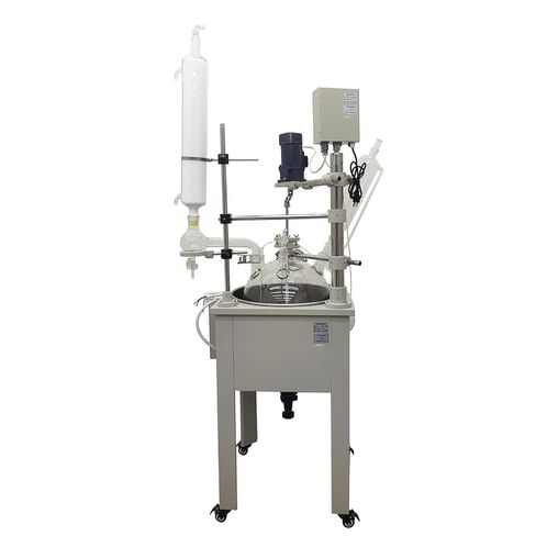 30L Single Layer Glass, Reactor RT-200°C 110V with PTFE Seal | 304 stainless steel bath with 2000W heating, GG17 glass, Vacuum level ≥－0.1Mpa, for chemical & laboratory R&D. in Kuwait