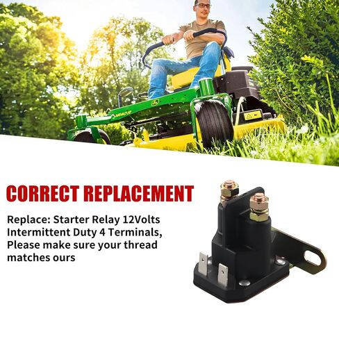 ملف لولبي 12 فولت من Gashwer متوافق مع جرار John Deere Z225 Z235 Z245 Z255 Z335E Z335M Z345M Z345R D100 D105 D110 D120 D125 D130 D140 D150 D155 D160 D170 GY22476 AUC15346 in Kuwait
