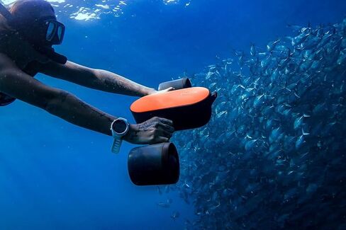Geneinno S2 Underwater Scooter, Dual-Motor Diving Propulsion System, 4400mAh Battery, 350W Max Power, 4.32km/h Speed, 30m Depth, Portable Water Sports Gear with APP Control for Adults in Sea/Lake/Pool in Kuwait