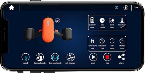 Geneinno S2 Underwater Scooter, Dual-Motor Diving Propulsion System, 4400mAh Battery, 350W Max Power, 4.32km/h Speed, 30m Depth, Portable Water Sports Gear with APP Control for Adults in Sea/Lake/Pool in Kuwait