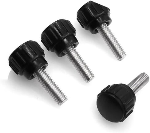 10 قطعة m6/0.24 "x25/0.98" مقبض قبضة-متري ذكر الموضوع مخرش لقط المقابض قبضة الإبهام المسمار على نوع البلاستيك الخيوط اليد بولت المقابض الأسود. in Kuwait