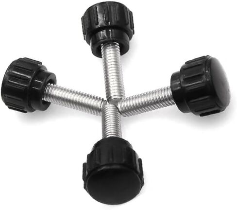 10 قطعة m6/0.24 "x25/0.98" مقبض قبضة-متري ذكر الموضوع مخرش لقط المقابض قبضة الإبهام المسمار على نوع البلاستيك الخيوط اليد بولت المقابض الأسود. in Kuwait