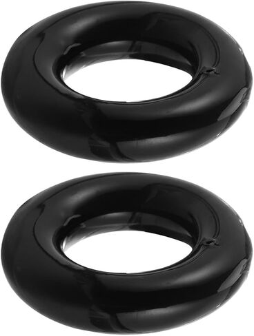 2pcs Golf Swing Weight Donut Training Ring, Black Weighted Golf Practice Tool for Swing Warm-up and Strength Training in Kuwait