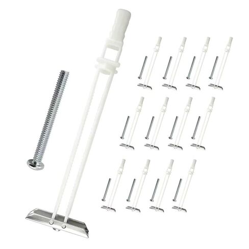 Heavy Duty Drywall Anchor Bolts Kit – 1/4"-20 with Included Bolts, Holds 270lbs Each in 1/2" Drywall, Ideal for TV Mounting & Shelves, Hollow Wall Anchors, 12 Packs in Kuwait
