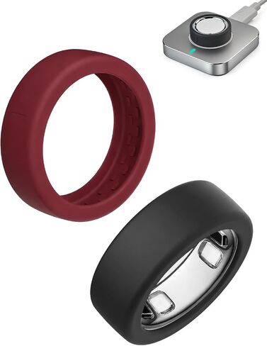 غطاء مكون من قطعتين لحلقتنا Oura Ring Gen 5، ملحقات حلقة ذكية رفيعة للغاية ومضادة للخدش من السيليكون المرن لحلقتنا Oura 5 in Kuwait