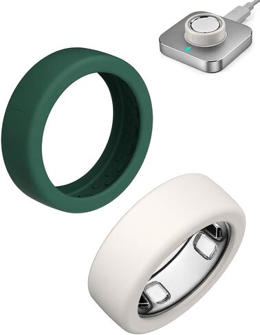غطاء مكون من قطعتين لحلقتنا Oura Ring Gen 5، ملحقات حلقة ذكية رفيعة للغاية ومضادة للخدش من السيليكون المرن لحلقتنا Oura 5 in Kuwait