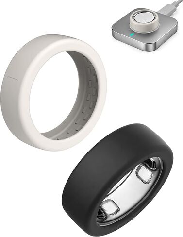 غطاء مكون من قطعتين لحلقتنا Oura Ring Gen 5، ملحقات حلقة ذكية رفيعة للغاية ومضادة للخدش من السيليكون المرن لحلقتنا Oura 5 in Kuwait