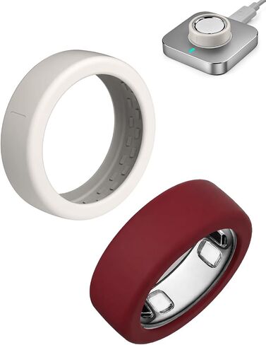 غطاء مكون من قطعتين لحلقتنا Oura Ring Gen 5، ملحقات حلقة ذكية رفيعة للغاية ومضادة للخدش من السيليكون المرن لحلقتنا Oura 5 in Kuwait