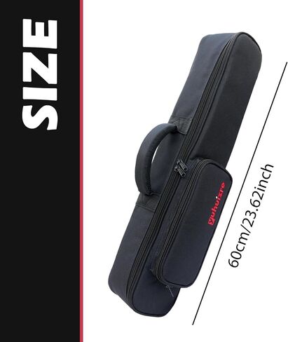 Soprano Saxophone Case with Strap and Handle Portable with Pocket Electric Wind Instrument Bag Carrying Bag Oxford Cloth in Kuwait