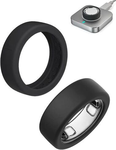 غطاء مكون من قطعتين لحلقتنا Oura Ring Gen 5، ملحقات حلقة ذكية رفيعة للغاية ومضادة للخدش من السيليكون المرن لحلقتنا Oura 5 in Kuwait