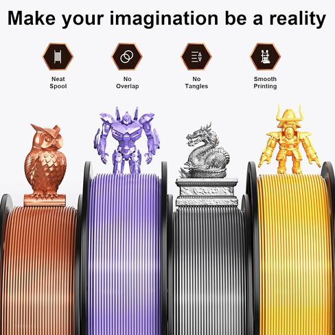 HEPHI3D Tina2 Fully Assemble 3D Printer Kit with 4 Colors Silk PLA Filament Bundle, Auto Leveling Bed Mini 3D Printers for Beginners and Kids, School, Office, Home Using in Kuwait