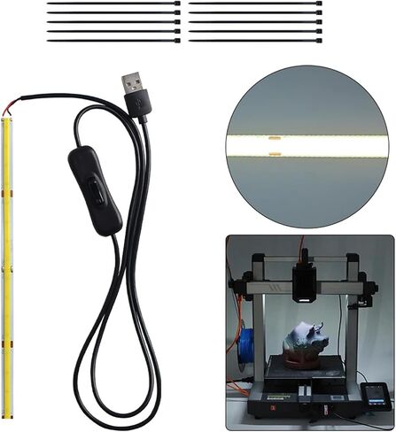 شرائط إضاءة LED تعمل بالطاقة USB لأطقم إضاءة LED Kobra3 ملحقات طابعة ثلاثية الأبعاد 5 فولت سطوع عالي سهلة التركيب in Kuwait