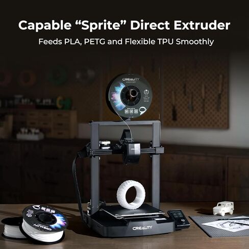 حزمة طابعة Creality Ender 3 V3 SE ثلاثية الأبعاد 2 كجم أبيض وأسود PLA 1.75 ملم in Kuwait