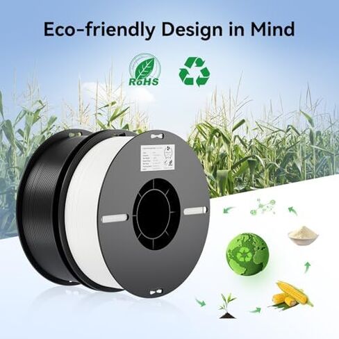 حزمة طابعة Creality Ender 3 V3 SE ثلاثية الأبعاد 2 كجم أبيض وأسود PLA 1.75 ملم in Kuwait