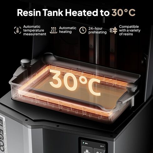 طابعة ELEGOO Saturn 4 Ultra 16K الراتنج ثلاثية الأبعاد MSLA ومحطة الغسيل والمعالجة ELEGOO Mercury Plus 3.0 in Kuwait