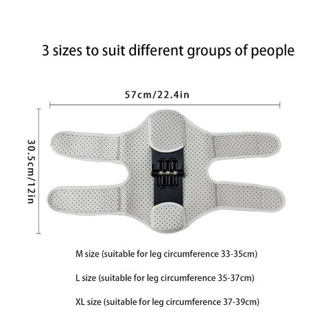 EUNOGO Ms 2 PCS Knee Protection Booster, Joint Support Spring Knee Stabilizer Pad with 3 Springs, Power Knee Stabilizer Pads for Men Women, Climbing, Squat, Volleyball(Gray,X-Large) in Kuwait