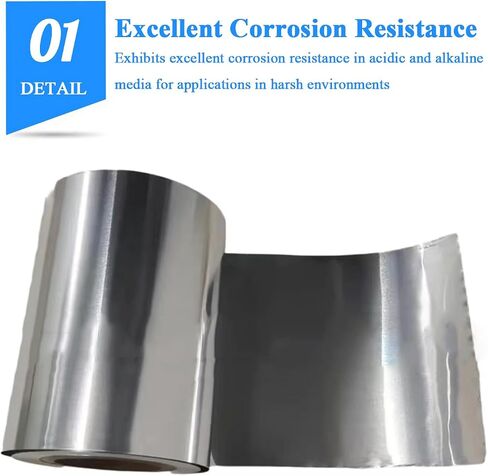 99.9% Pure Nickel Metal Foil Length 1 Meter Width 100Mm Thickness 0.08-0.2Mm Perfect for Battery Manufacturing,0.08×100mm×1000mm in Kuwait