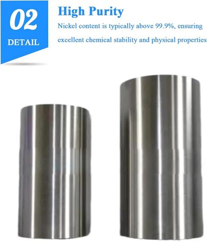 99.9% Pure Nickel Metal Foil Length 1 Meter Width 100Mm Thickness 0.08-0.2Mm Perfect for Battery Manufacturing,0.08×100mm×1000mm in Kuwait