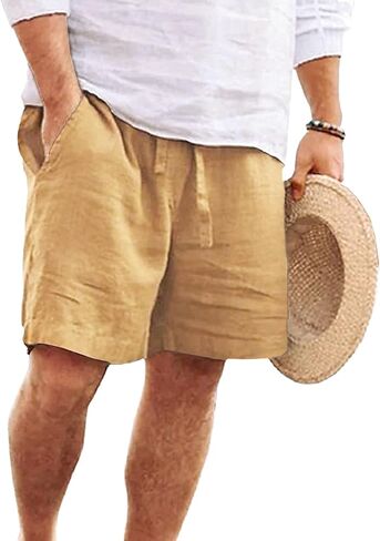 Men's Classic Casual Shorts with Pockets Lightweight Hiking Athletic Sports Short Durable Relaxed Work Short in Kuwait