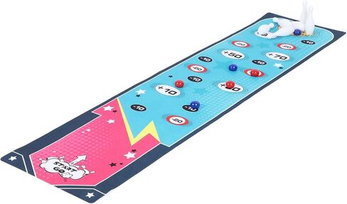 Tabletop Bowling Game Bowling Toy Desktop Set Portable Family Game Mat Indoor Play Strategic Hand Eye Coordination with Anti Slip Plastic Cloth for Kids Teens in Kuwait