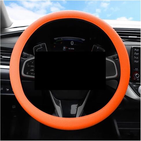Wheel Protector Cover Car Silicone Steering Wheel Cover Elastic for 36-40cm Decor Accessories Steering Protective Case Cover(Dark Blue) in Kuwait