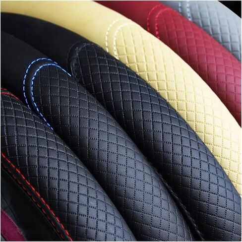 Wheel Protector Cover Car Steering Wheel Cover Skidproof Auto Steering- Anti-Slip Embossing Steering Protective Case Cover(Black) in Kuwait