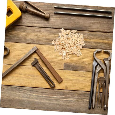 100pcs Mini Copper Butt Hinges Small Jewelry Box Support Hinges with Screws for Wooden Boxes Drawer and Craft Restoration in Kuwait