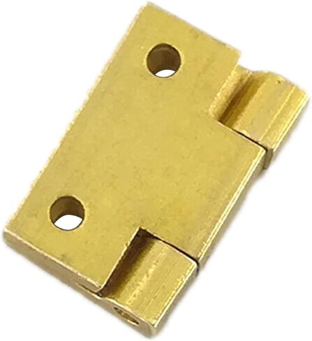 10pcs Mini Brass Hinges 19 * 12.5mm 4-Holes Butt Hinge 90 Degree Positioning Jewelry Box Wooden Wine Case Chest Fittings in Kuwait